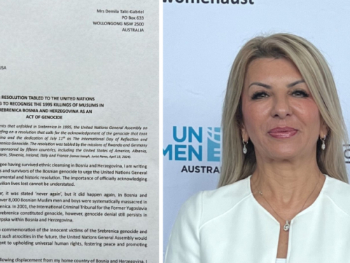 POVODOM REZOLUCIJE O SREBRENICI: Đemila Talić Gabriel pisala zvaničnicima Australije i generalnom sekretaru UN-a