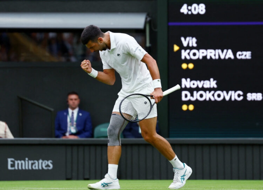 BEZ PUNO MUKE Novak Đoković rutinski do drugog kola Wimbledona