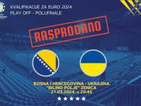 NS BiH OBJAVEŠTAVA JAVNOST: 'Ulaznice za utakmicu baraža za EURO 2024 Bosna i Hercegovina - Ukrajina rasprodate'