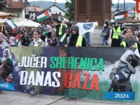 'SB' PATROLA: U Sarajevu počela još jedna protestna šetnja u znak podrške narodu Palestine (FOTO)