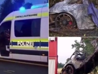 JEZIVE SCENE U NJEMAČKOJ: Tijela oca i sina pronašli u sprženom Porscheu (VIDEO)