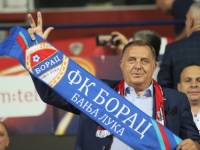 U SVEČANOJ LOŽI SAMO ODABRANI: Dodik uživo pratio ispadanje Borca iz Lige prvaka, uz njega su bili...