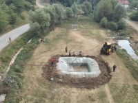 NA STADIONU KOD KAKNJA ISKOPAN BAZEN: Vodu će uzimati helikopteri OSBiH