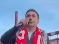 DRAGAN KOJIĆ KEBA MEĐU NAVIJAČIMA CRVENE ZVEZDE: Jučer su igrali protiv Partizana, a on je vodio navijanje (VIDEO)