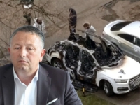 DRAMATIČNE SNIMKE IZ DOBOJA: Direktoru Željeznica RS zapaljen automobil, policija blokirala ulicu...