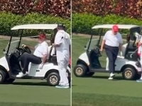 SNIMAK SA GOLF TERENA IZAZVAO SPEKULACIJE O BOLESTI: 'Trump vuče svoju nogu kao da je komad drveta!' (VIDEO)